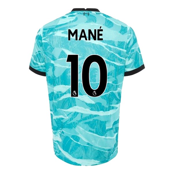 Camiseta Liverpool NO.10 Mane Segunda Equipación 2020-2021 Azul